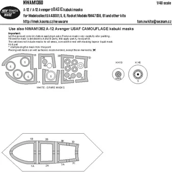 Plastikový model 1/48 Mask A-12 Avenger II BASIC (MODELC.)
