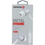 sluchátka Swissten Earbuds Dynamic Ys500 Stříbrno/bílá