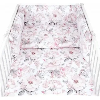 Souprava do postýlky 3 díly - květy