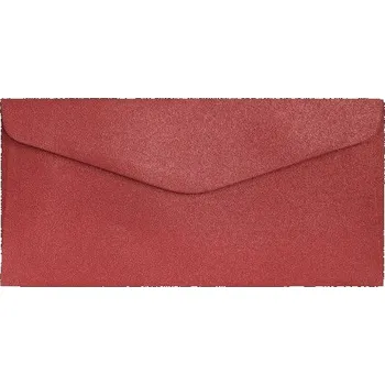 Obálka Ozdobné obálky Pearl - DL, 150 g/m2, perleťové, červené, 1 ks