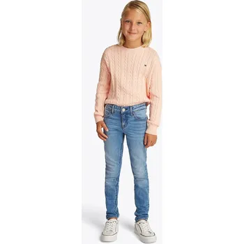 Dětská móda Dětské rifle Tommy Hilfiger NORA SKINNY KG0KG08403.PPYA modrá 55X, vel. 164