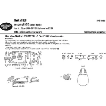 Plastikový model 1/48 Mask MiG-21F-13 BASIC (EDU)