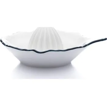 Thun 1794 Lis na citrony, český porcelán, Bernadotte, modré růžičky, Thun