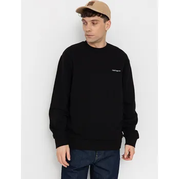Pánská mikina Carhartt WIP Script Embroidery (black/white) M, černá