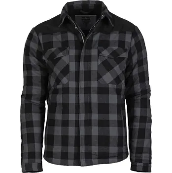 Pánská móda Košile LUMBER se zipem zateplená ČERNÁ/ŠEDÁ vel. XL (Košile LUMBER se zipem zateplená ČERNÁ/ŠEDÁ vel. XL)