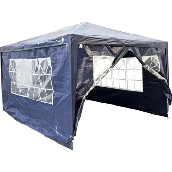ZAHRADNÍ PAVILONOVÝ STAN 3X4X2,5 M TMAVĚ MODRÝ SASKA GARDEN NEPLATÍ