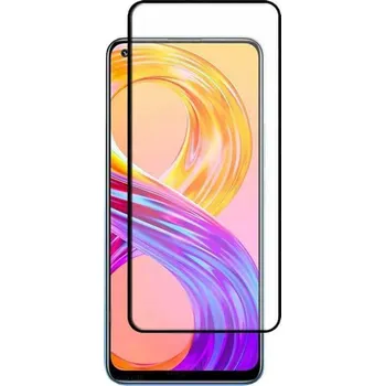 3x Picasee 3D tvrzené sklo s rámečkem pro Realme 8 5G - černé - 2+1 zdarma