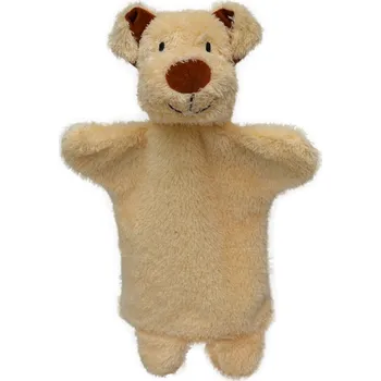 Moravská Ústředna Brno Maňásek pejsek 28 cm béžový