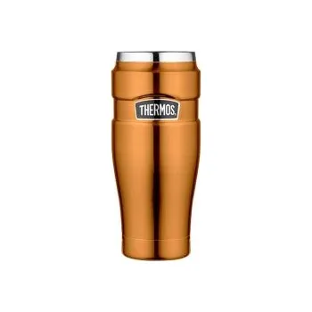 Thermos Style 470 ml termohrnek měděná Oranžová termohrnek + DÁREK DLE VÝBĚRU!