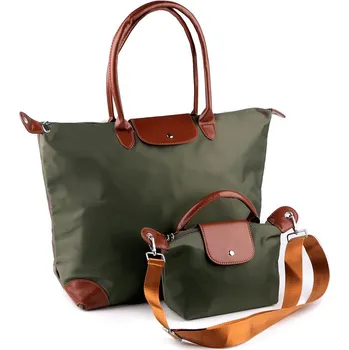 Cestovní taška Cestovní taška s kabelkou 2v1 50x36 cm, střední, 3 zelená khaki tmavá