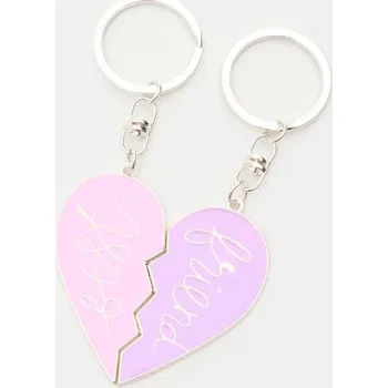 Sinsay - Přívěsek na klíče ve tvaru srdce „Best Friend“ - vícebarevná - 8714P-MLC - 8714P-MLC-ONE