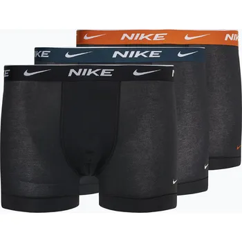 Pánské spodní prádlo Pánské boxerky Nike Everyday Cotton Stretch Trunk 3 páry black/armory navy/black