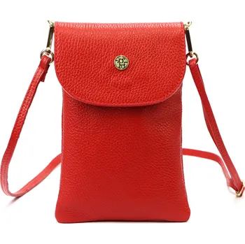 Kabelka Kožená crossbody kabelka Gregorio 1747 červená