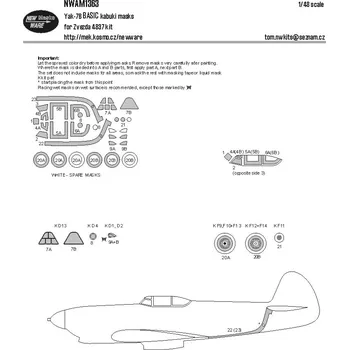 Plastikový model 1/48 Mask Yak-7B BASIC (ZVE 4837)
