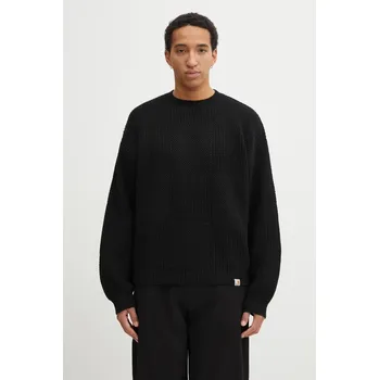 Dámský svetr Svetr s příměsí vlny Carhartt WIP Bishop Sweater, XL, černá, 99X