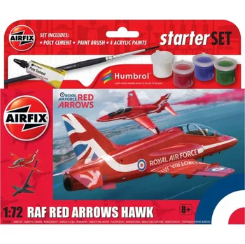 Plastikový model Airfix Airfix Starter Set - Red Arrows Hawk
