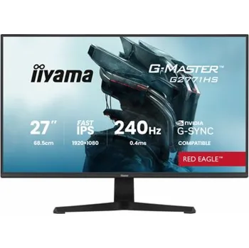Monitor iiyama G-MASTER G2771HS-B1 počítačový monitor 68,6 cm (27") 1920 x 1080 px Full HD Černá