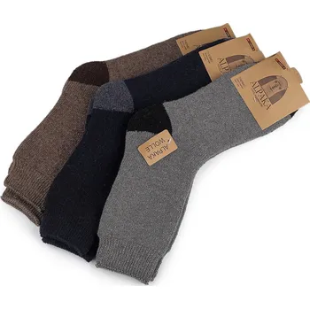 Dámské ponožky Pánské vlněné ponožky Alpaka Varianta: 1 (vel. 39-43) mix náhodných barev, Balení: 3 pár