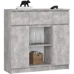 KOMODA K100 2D 3SZ 1P PK BETON