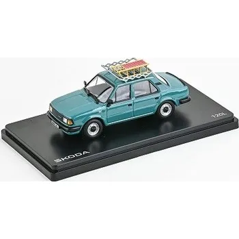 Dětské zboží ABREX Škoda 120L 1984 tyrkysová světlá w/zahrádka a sáňky 143702