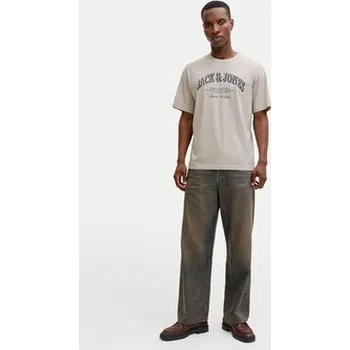 Pánské tričko Jack & Jones T-Shirt Denver 12291213 Šedá Relaxed Fit XXL