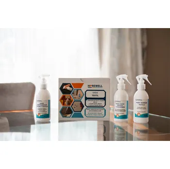 Odstraňovač skvrn Horewell Nano Sada na čistění a údržbu textilu Sada 3x200 ml + Dárek Nano houbička na čištění