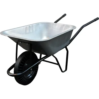 Zahradní nářadí M.A.T. GROUP kolečko stavební&nbsp; 80l, plné, Zn korba, nosnost 100kg ROZLOŽENÉ