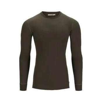Pánské termoprádlo Aclima WarmWool Crew Neck Man Tarmac hnědá L