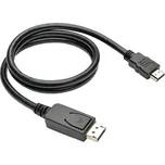 Kabel C-TECH DisplayPort/HDMI, 3m, černý