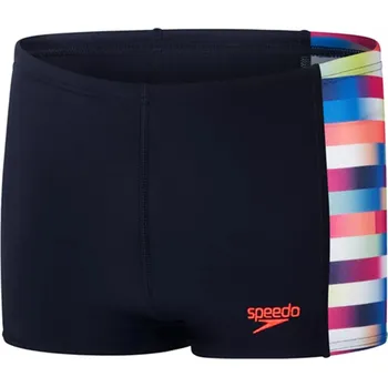Chlapecké plavky Speedo Digital Panel Aquashort Boy Black/Rainbow 164cm