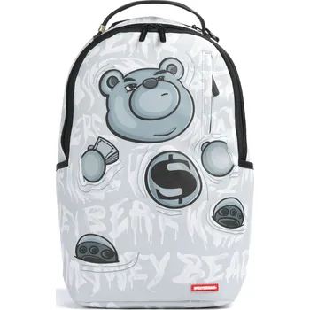 turistický batoh Sprayground Money Bear Graffiti Float Batoh 45cm, 17L, světle šedá, 50555343