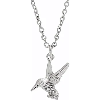 Módní doplněk JSB bijoux s.r.o. Náhrdelník z bižuterní slitiny kolibřík s krystaly Swarovski Crystal