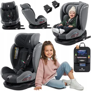 Autosedačka Otočná autosedačka 360° šedo-černá 40-150 cm i-Size R129 ISOFIX