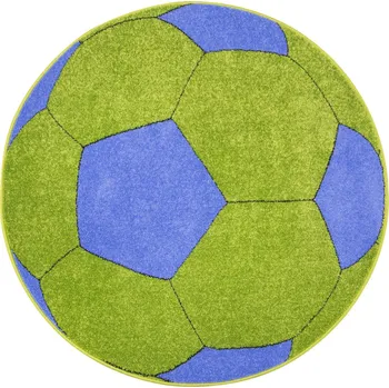 Koberec KOBEREC KULATÝ ZELENÝ DĚTSKÝ PRO CHLAPCE FOTBALOVÝ MÍČ WELTOM prům. 80 cm