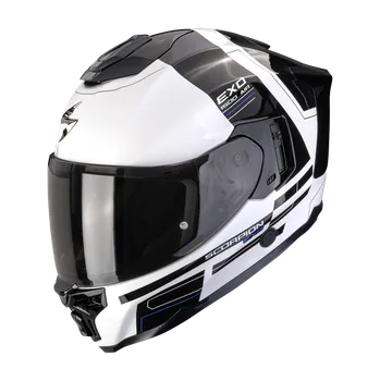 Helma na motorku EXO-1500 AIR DUAL bílo/černo/modrá XXL (63/64)