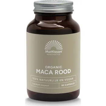 Přírodní produkt Mattisson Bio červená maca - 90 kapslí