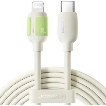 JOYROOM S-A53 nabíjecí a datový kabel - USB-C na Lightning - 2 m - béžový
