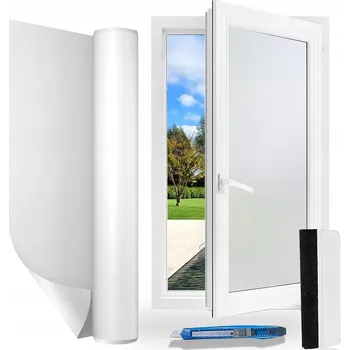 Okenní fólie Samolepicí dekorativní mléčná okenní Fólie ochranu soukromí 90x200 cm