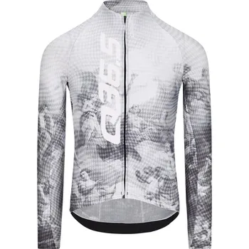 cyklistický dres Q36.5 Pánský cyklistický dres Gregarius Hybrid Fresco Long Sleeve Jersey 2024/2025 Šedá L Pánské