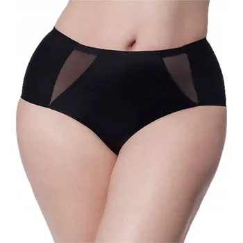 Kalhotky JULIMEX vysoké bezešvé kalhotky PEARL ČERNÉ L