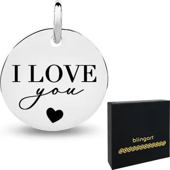 Přívěsek Stříbrný přívěsek s s gravírováním kulatý stříbro 925