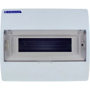 Rozvaděč MODULÁRNÍ ROZVADĚČ S12 ZAPUŠTĚNÝ IP40 S KOUŘOVÝM KRYTEM N+PE INCOBEX