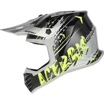 Helma na motorku ACERBIS přilba PROFILE dětská black/grey/fluo yellow - S
