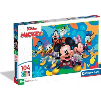 Puzzle Puzzle myšák Mickey a jeho přátelé, 104 dílků, 25053 Clementoni , 6+