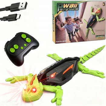 Robot INTERAKTIVNÍ WALL CLIMBER KAMELEON ROBOT HRAČKA LED OČI LEZE PO ZDI RC