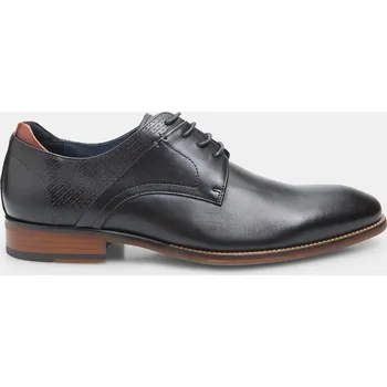 Pánské polobotky Baťa pánské formální kožené derby polobotky černé, vel. 42