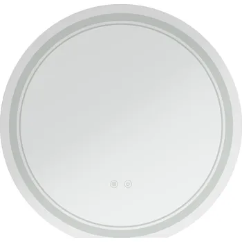 Zrcadlo Zrcadlo kulaté LED 80 cm dotykový spínač zrcadlo koupelnové LED