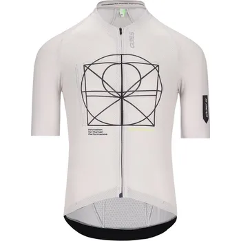 Cyklistické oblečení Q36.5 Pánský cyklistický dres Gregarius Clima Vitruvian Jersey léto Šedá S Pánské