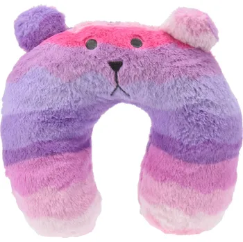 Polštář Dětský cestovní polštářek Rainbow 30×30 cm, fialové proužky