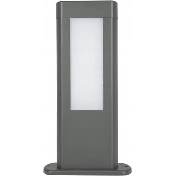 Stojací lampa Obdélníkový osvětlovací sloupek Su-ma s integrovaným LED zdrojem, 30 cm, šedý